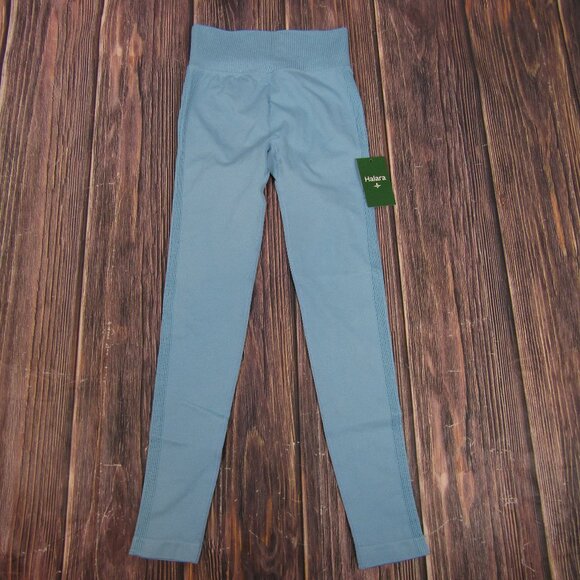 HALARA Pants - Halara NEW NWT Womens Small Light Blue Leggings Butt Scrunch Yoga Gym Workout